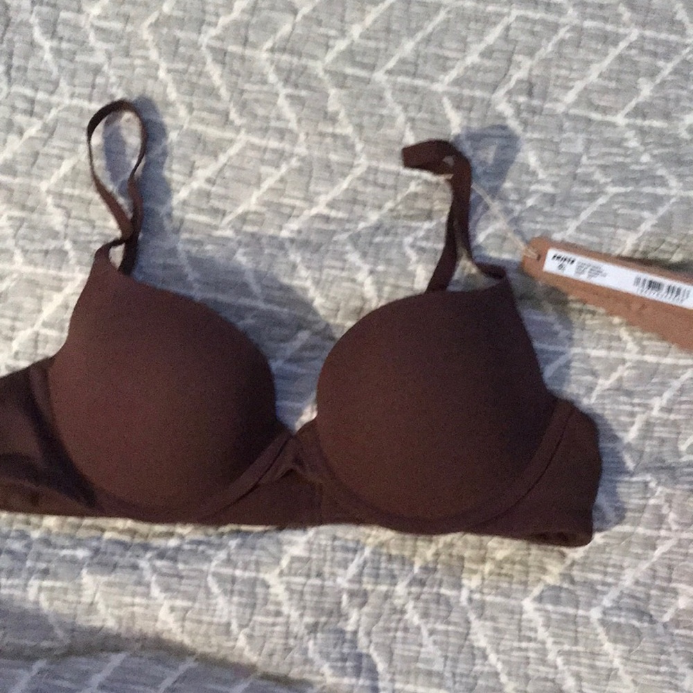 Women's Brown Fit’s everybody push up Demi bra